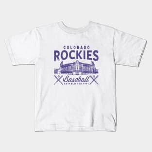 Rockies Coors Field 2 by Buck Tee Kids T-Shirt